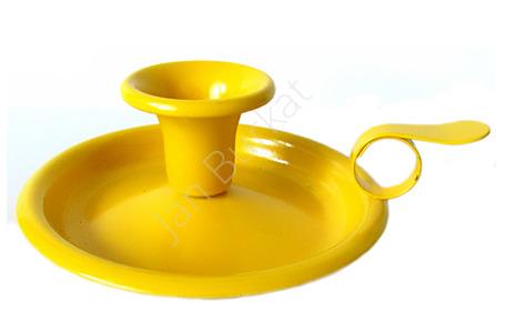 Emaliowany świecznik retro 1958