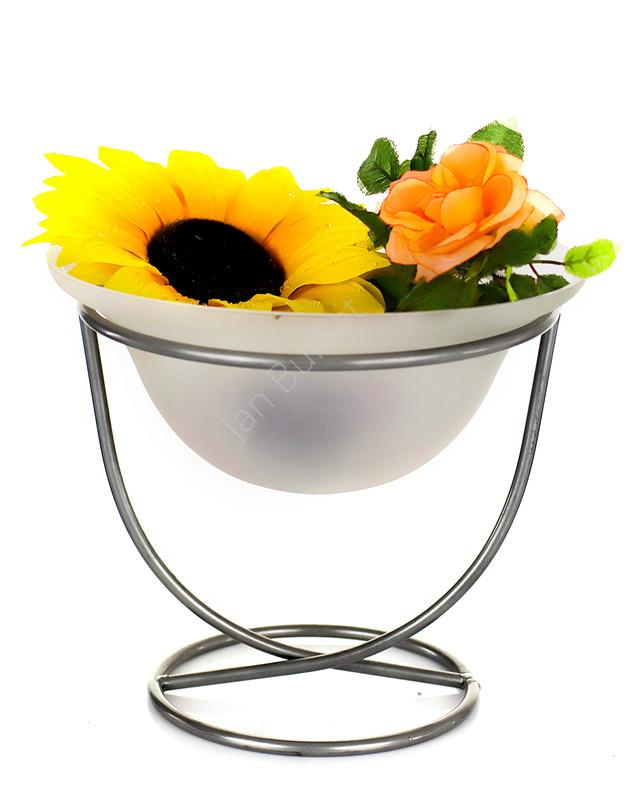 Świecznik ze szkłem 1010a