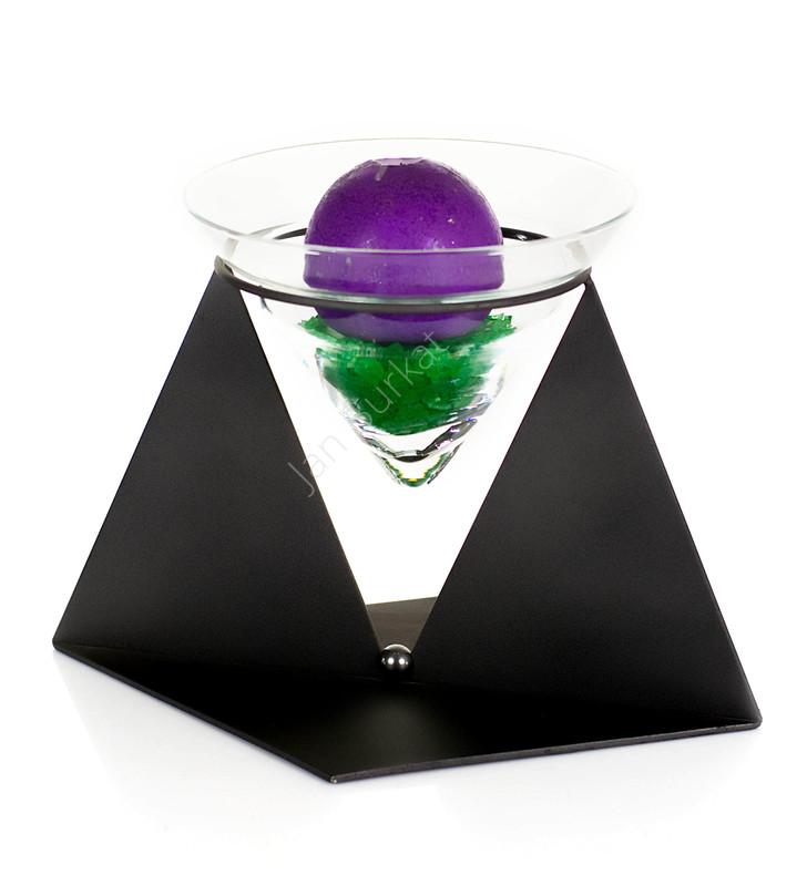 Świecznik ze szkłem 1780a