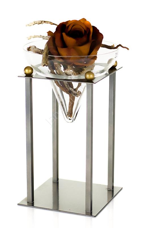 Świecznik ze szkłem 1884