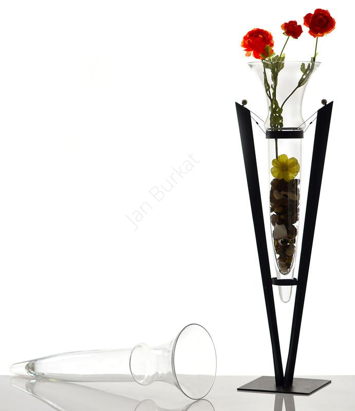 Świecznik ze szkłem 21-505a