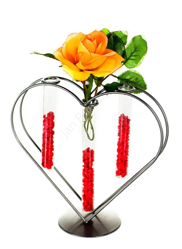 Świecznik ze szkłem 2104a