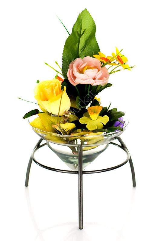 Świecznik ze szkłem 2181a