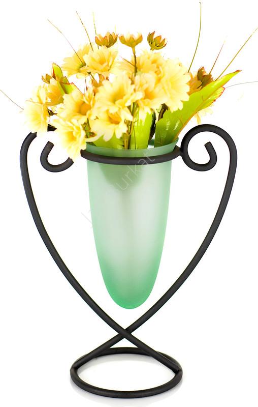 Świecznik ze szkłem 2420