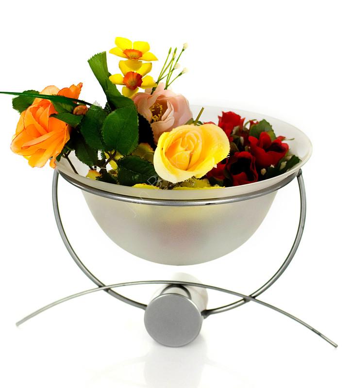 Świecznik ze szkłem 2496