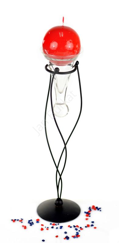 Świecznik ze szkłem 2510