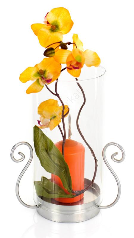 Świecznik ze szkłem 2729