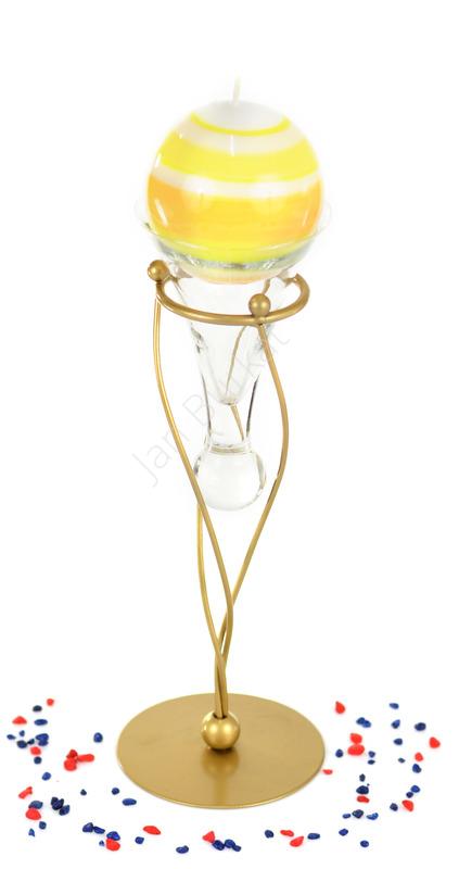 Świecznik ze szkłem 3186