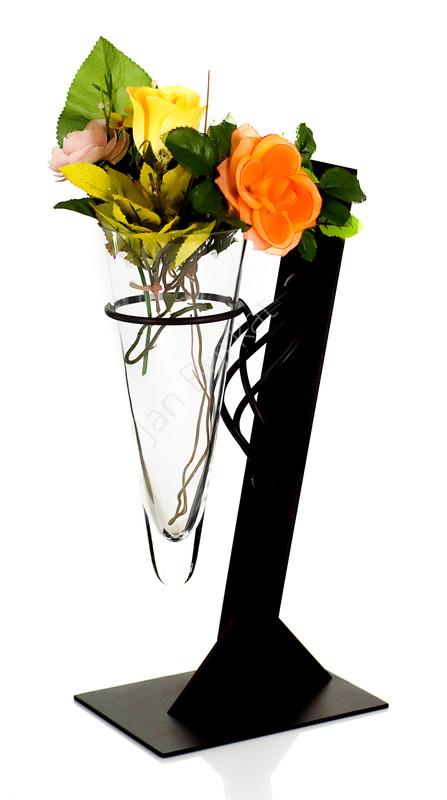 Świecznik ze szkłem 4164