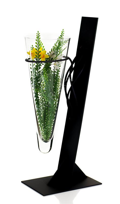 Świecznik ze szkłem 4166