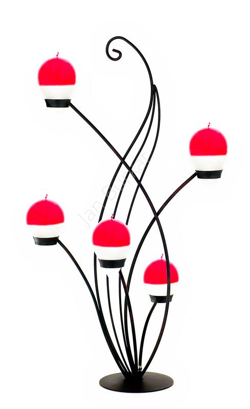 Świecznik ze szkłem 4369