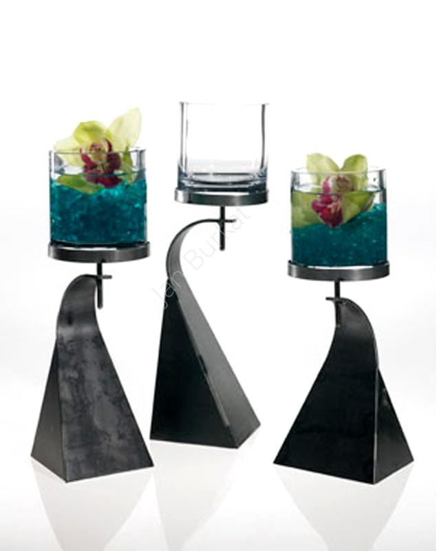 Świecznik ze szkłem 5686