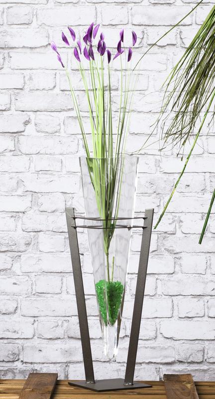 Świecznik ze szkłem 5717