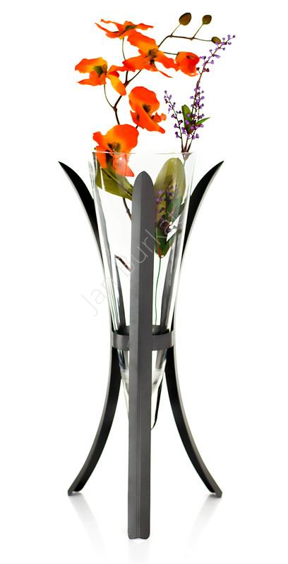 Świecznik ze szkłem 6095