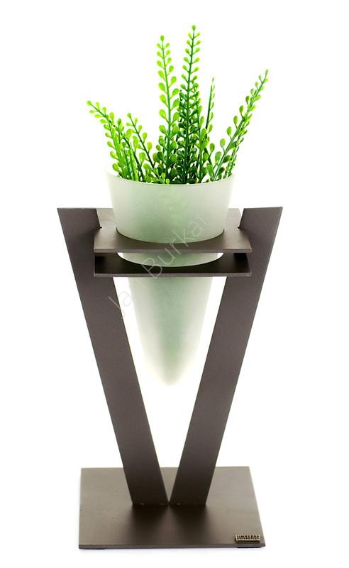 Świecznik ze szkłem 6568