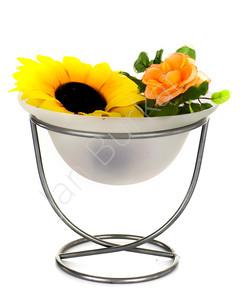 Świecznik ze szkłem 1010a