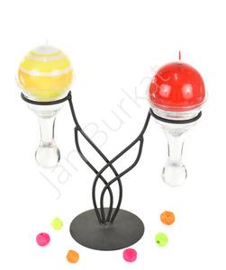 Świecznik ze szkłem 3571