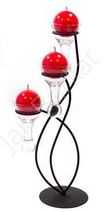 Świecznik ze szkłem 3573