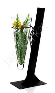 Świecznik ze szkłem 4166