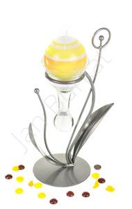 Świecznik ze szkłem 4278