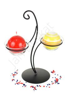 Świecznik ze szkłem 5636