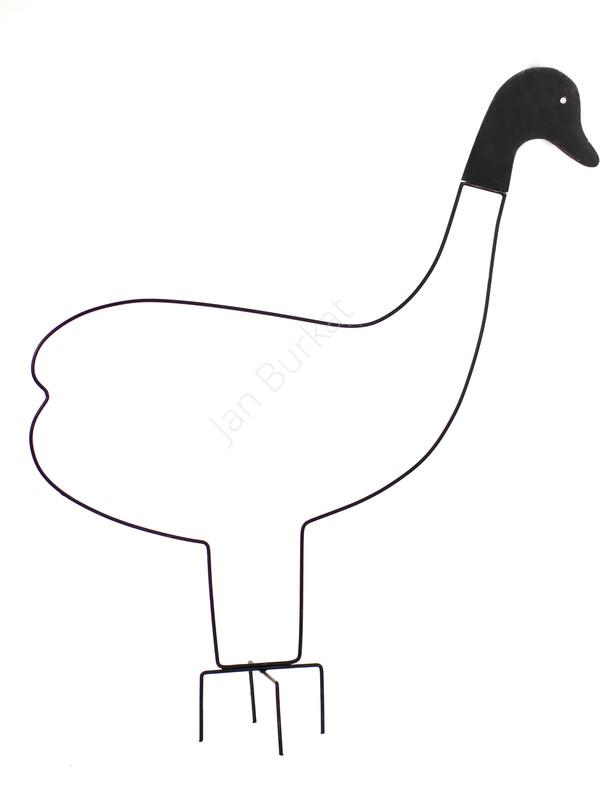 Kaczka metalowa do ziemi kwietnik 2844
