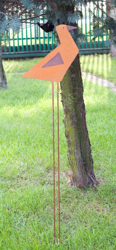 Metalowy ptak dekoracja ogrodowa 6345