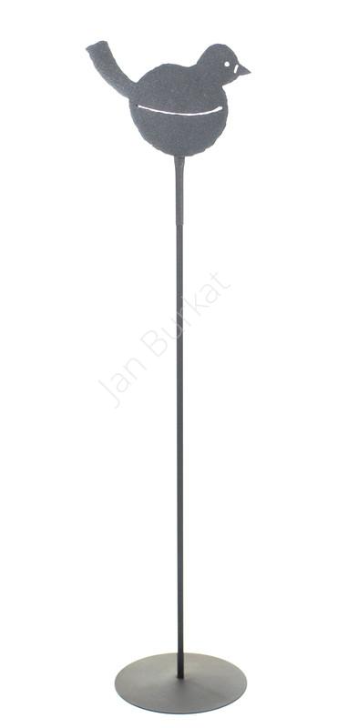 Ptaszek metalowy do ogrodu stojak 5283