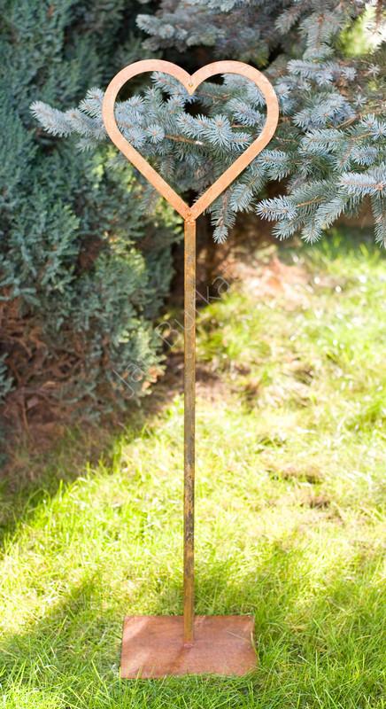 Rdzewione serce metalowe 6438