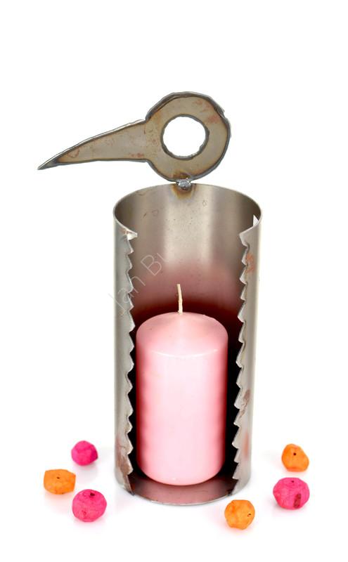 Świecznik metalowy do ogrodu 2359a