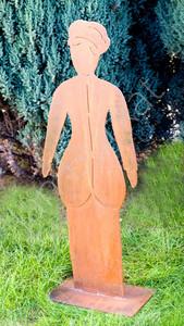Duża figura damska rdzewiona 5824