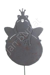 Metalowa żaba do ogrodu 5276