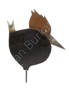 Ptak z metalu dekoracja 3279