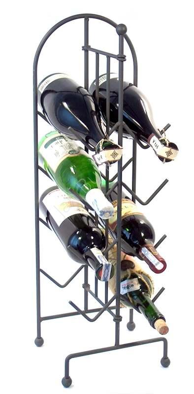 Duży metalowy stojak na wino 3848