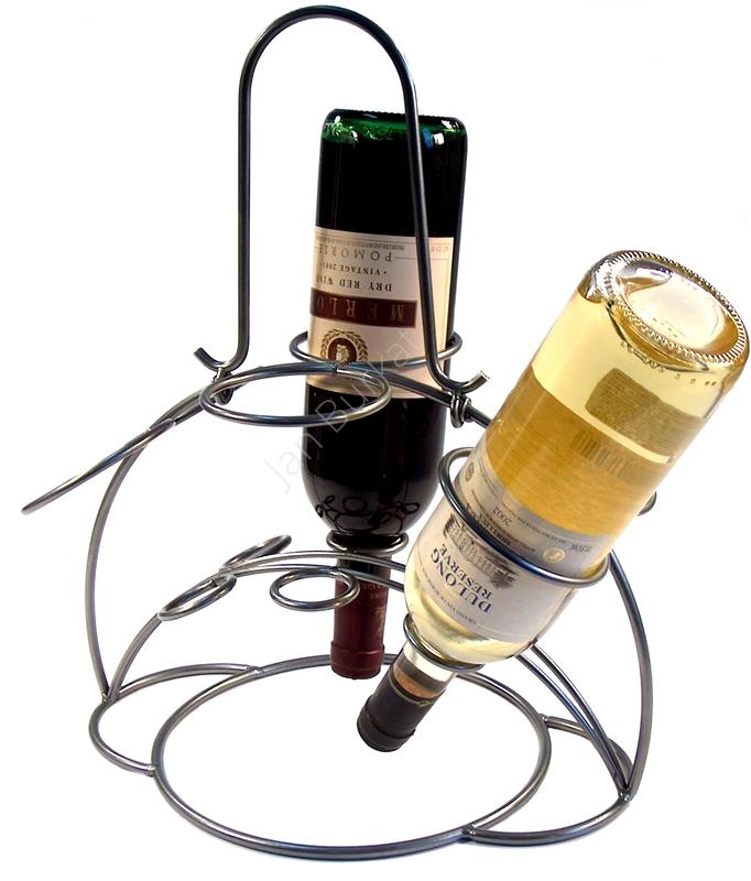Metalowy stojak na wino 4807