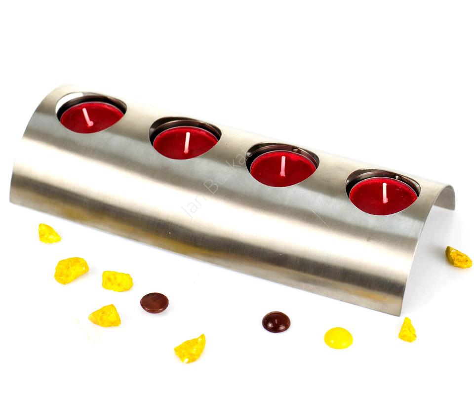 Podłużny świecznik na tealight 4024b