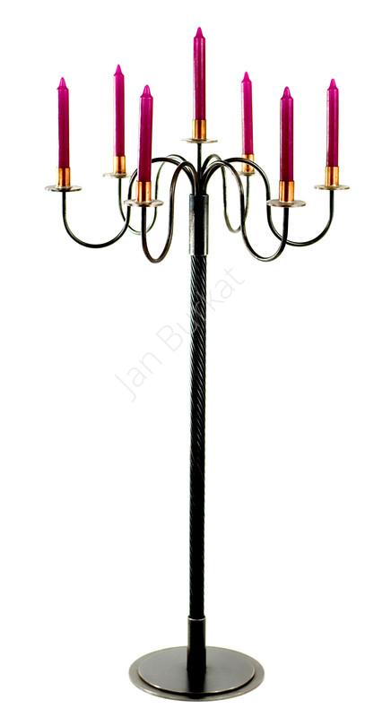 Świecznik stojący metalowy 2895