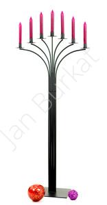 Wysoki świecznik podłogowy 1616c