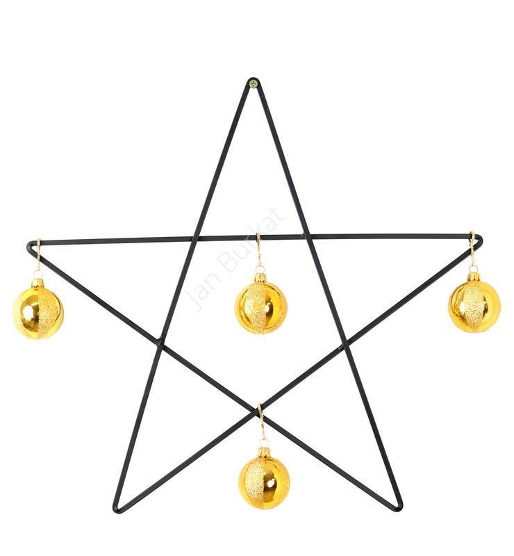 Dekoracyjna gwiazdka metalowa 6937