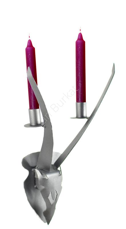 Metalowe poroże na ścianę 2182