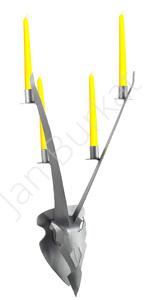 Metalowe poroże na ścianę 2184