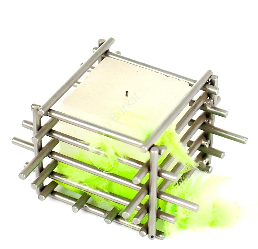 Kwadratowy świecznik na stół 2427