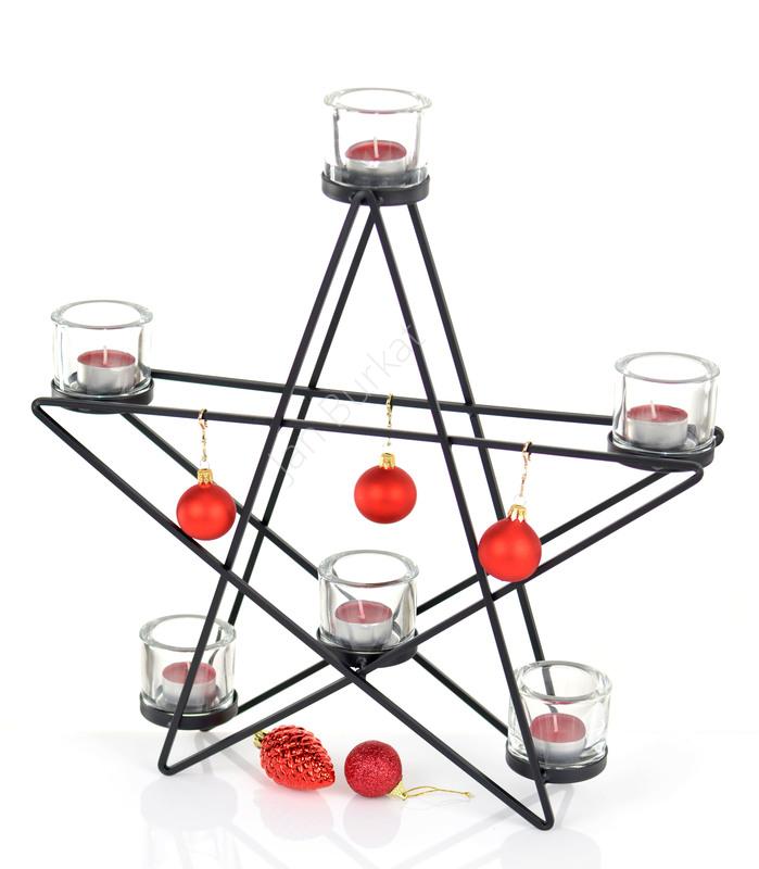 Dekoracyjna gwiazdka metalowa 6933