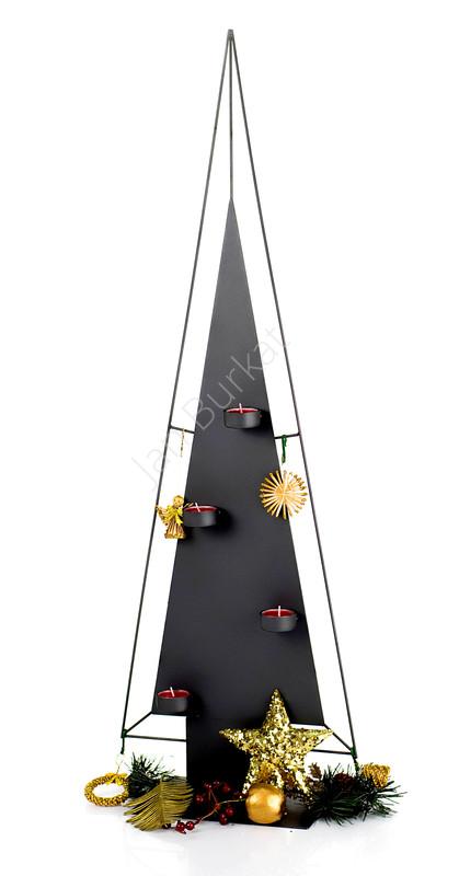 Trójkątna choinka metalowa 6398