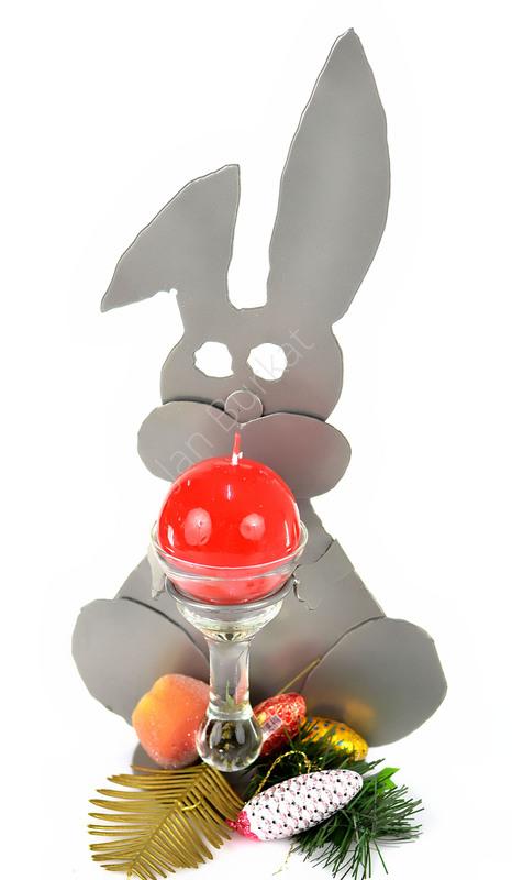 Zajączek wielkanocny z metalu 3475a