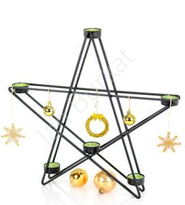 Dekoracyjna gwiazdka metalowa 6935