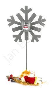 Śnieżynka metalowa 6220