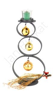 Świecznik świąteczny na 3 bombki 5383